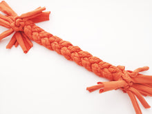 Load image into Gallery viewer, Large Stretchy Braided Dog Pull Toy - Orange - by Jack&#39;s Natural Dog Products